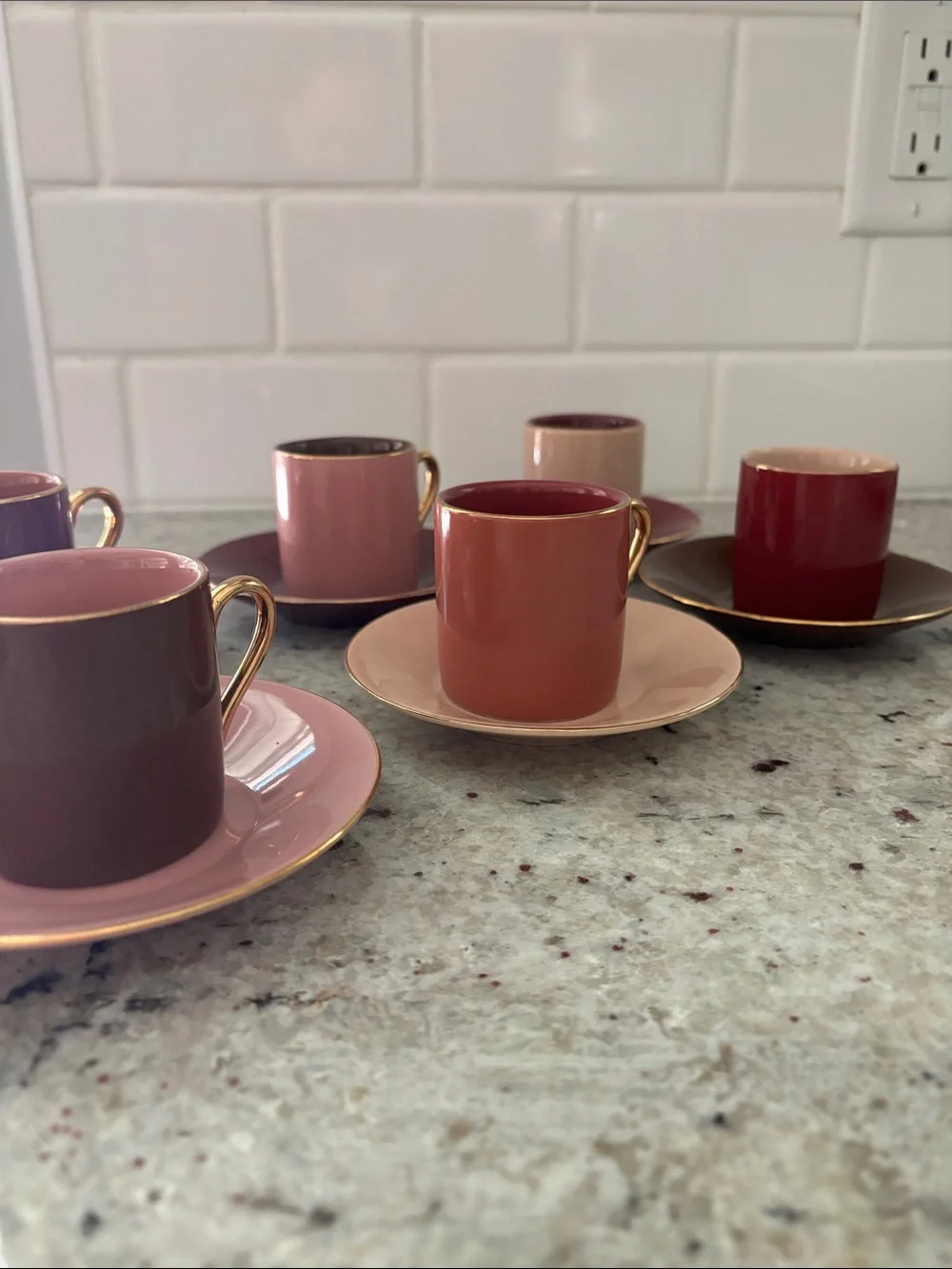 Classic Coffee & Tea espresso cups and saucers set